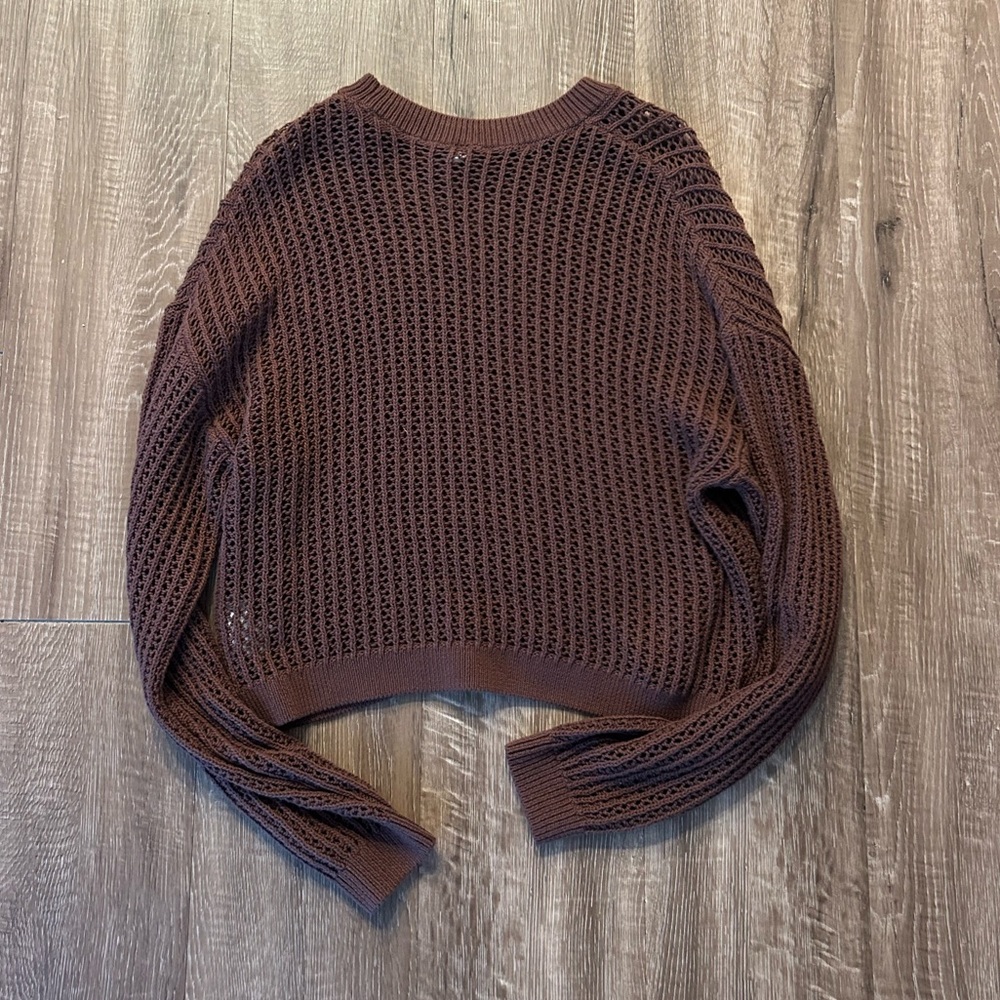 Old Navy Women's Chocolate Brown Knit Sweater - Picture 4 of 4